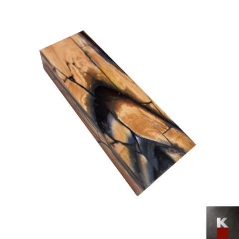 quadrotto avorio mammuth fossile caramello 2 K